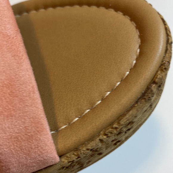 2 band cork heel sandals NWT! Size 7.5 Made in Italy - Picture 15 of 16